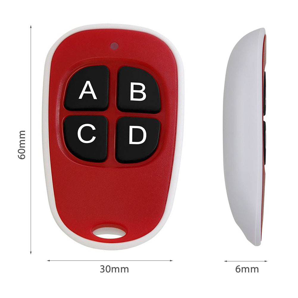 Gate Remote Control Opener 4-Button Copy Waterproof Wireless Remote ...