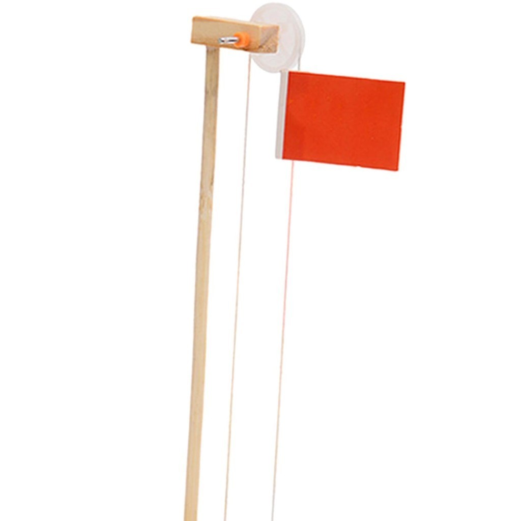 Flag Lifting Platform Toy Handmade DIY Flag Pole Kits Science ...