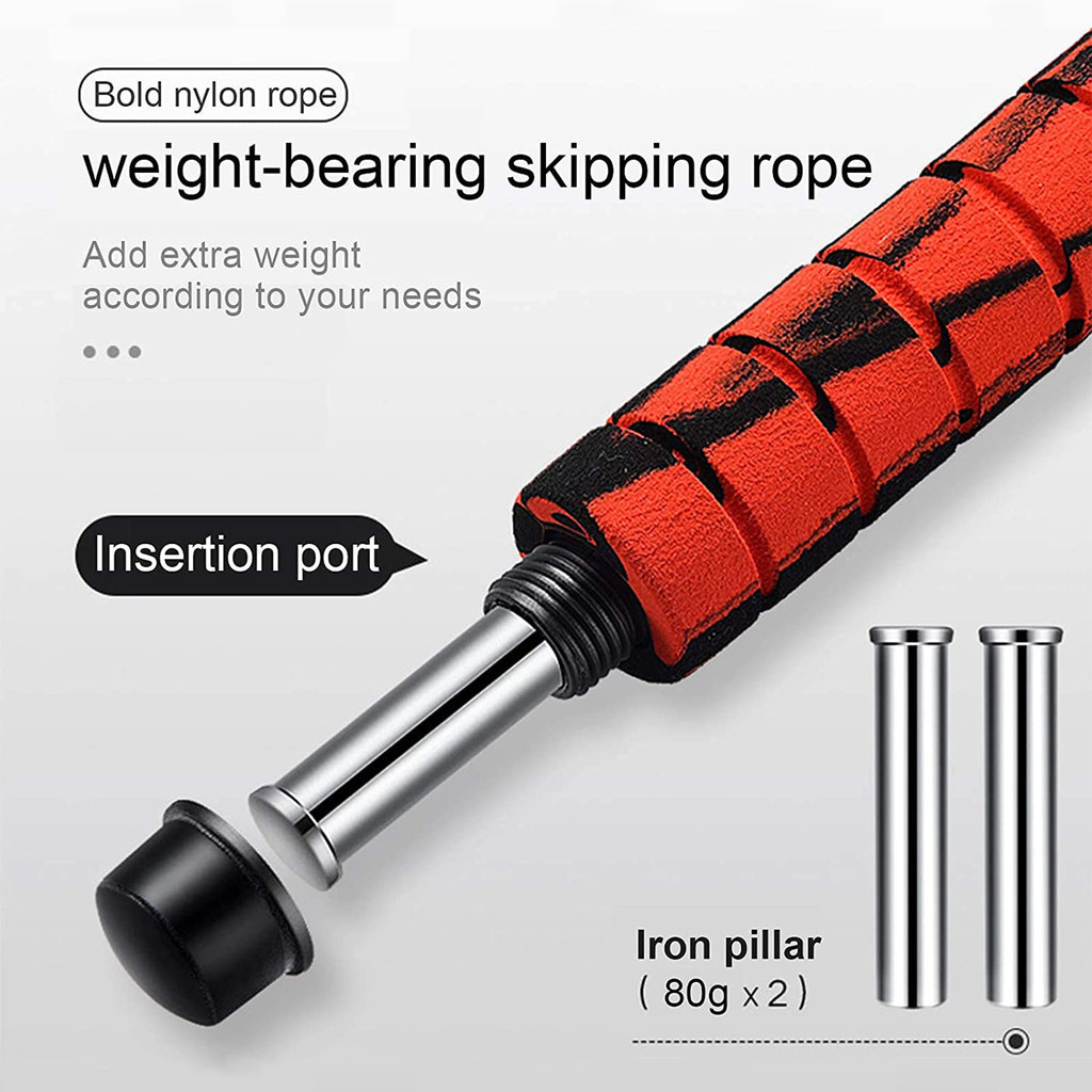 Jump Rope Crossfit Boxing Heavy Skipping Rope Foam Grip Handles for ...