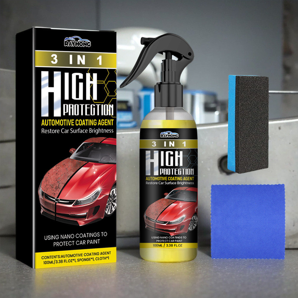 3In1 Car Ceramic Nano Coating Liquid Coatin Nano Crystal Hydrophobic ...