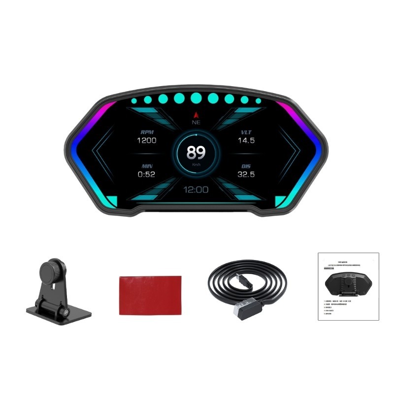 Car Slope Meter Electronics Head Up Display Overspeed Alarm Speedometer ...