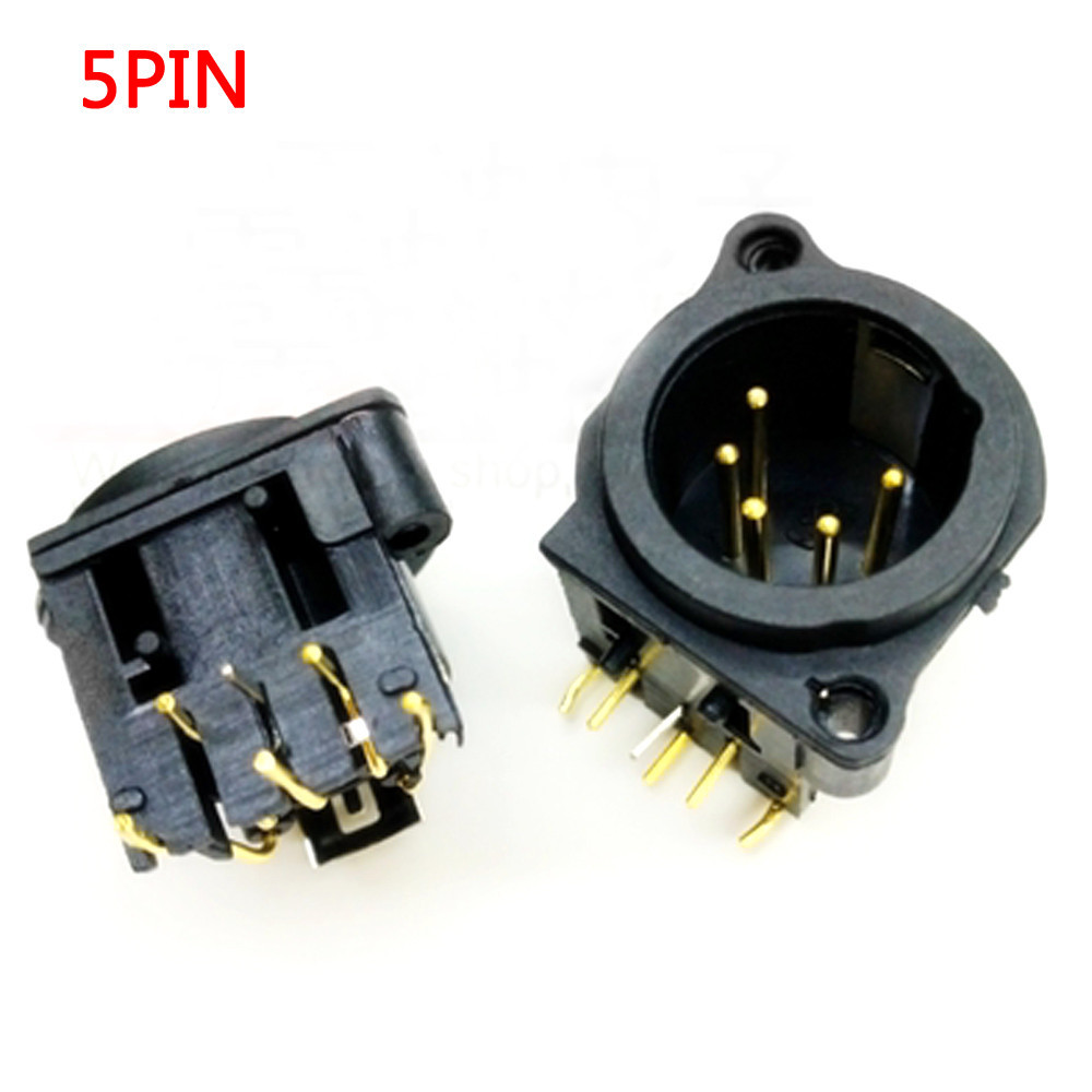 10PCS XLR Plug&Socket 3Pin XLR Male Plug&Female Socket Panel Mount ...