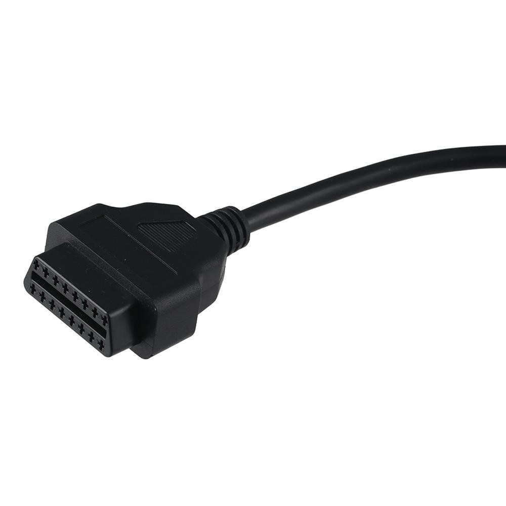 Plastic 6-Pin to 16-Pin OBD2 Black 8Inch in length Connector Adapter ...