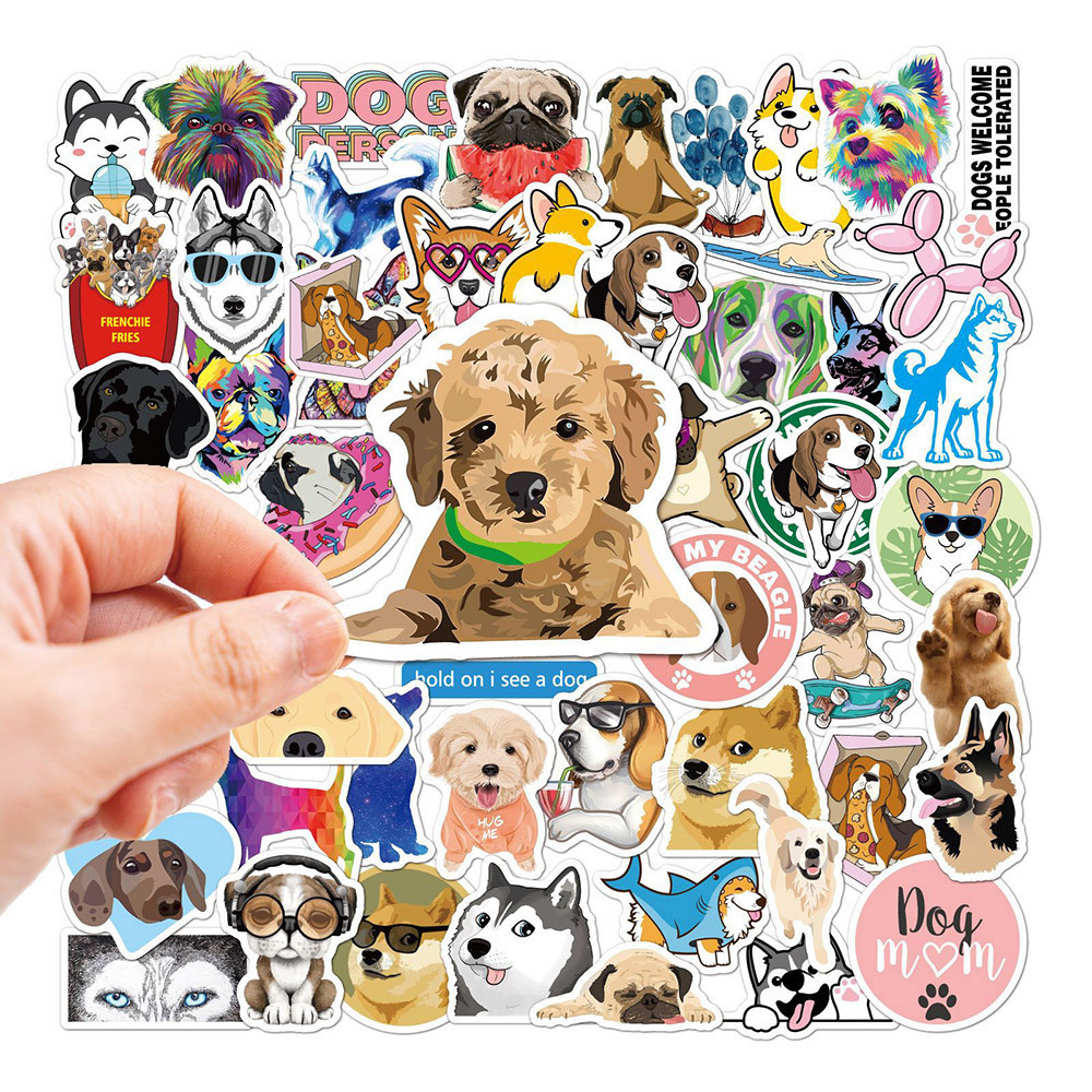 1030/50pcs Cute Animal Dog Cartoon Stickers DIY Laptop Suitcase ...