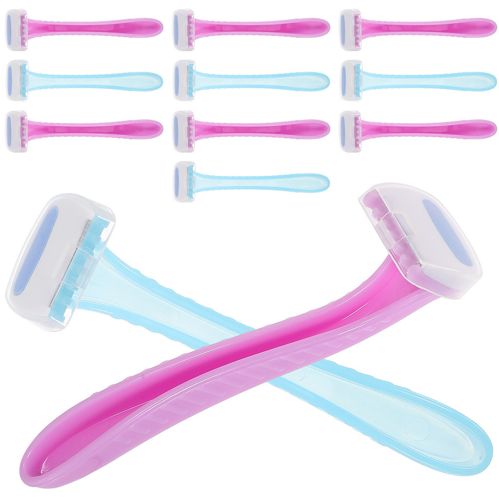 12 Pcs Disposable Shaver Hair Removal Instrument Womens Razors For ...