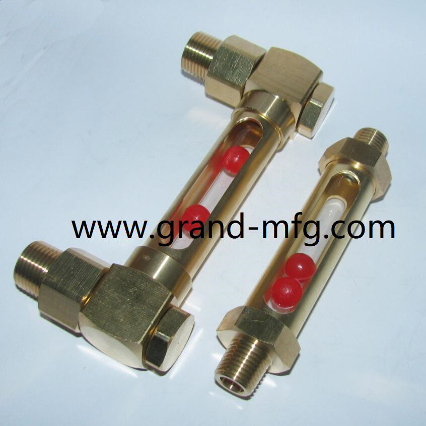 NPT 1/4 inch Male Thread straight Brass Oil Liquid Level Indicator ...