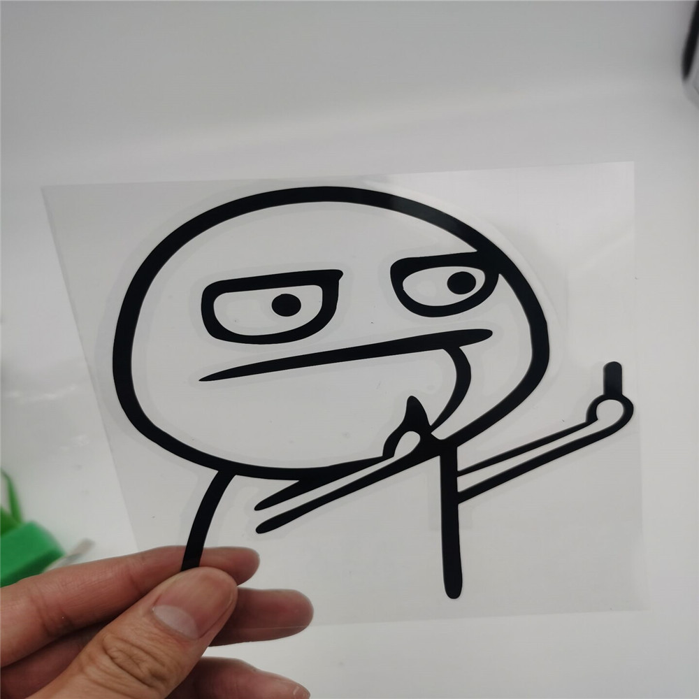 ღCar Cartoon Sticker Funny Middle Finger for Volkswagen VW Passat B8 ...