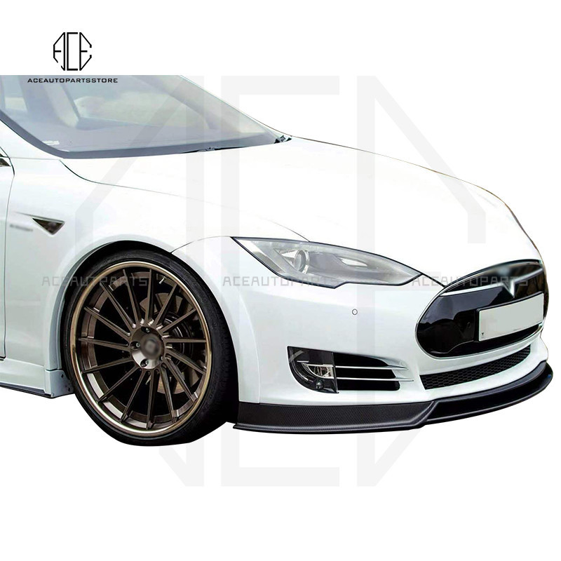 Real Carbon Fiber Side Skirts Wheel Arch Front Rear spoiler Apron Wing ...