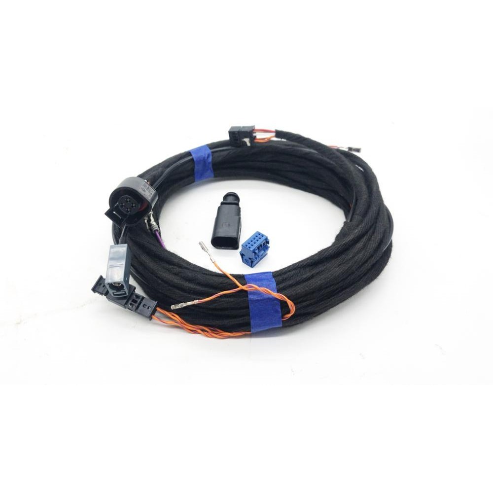 For V W Emblem Flip Rear View Reversing Trajectory Camera Harness RVC ...