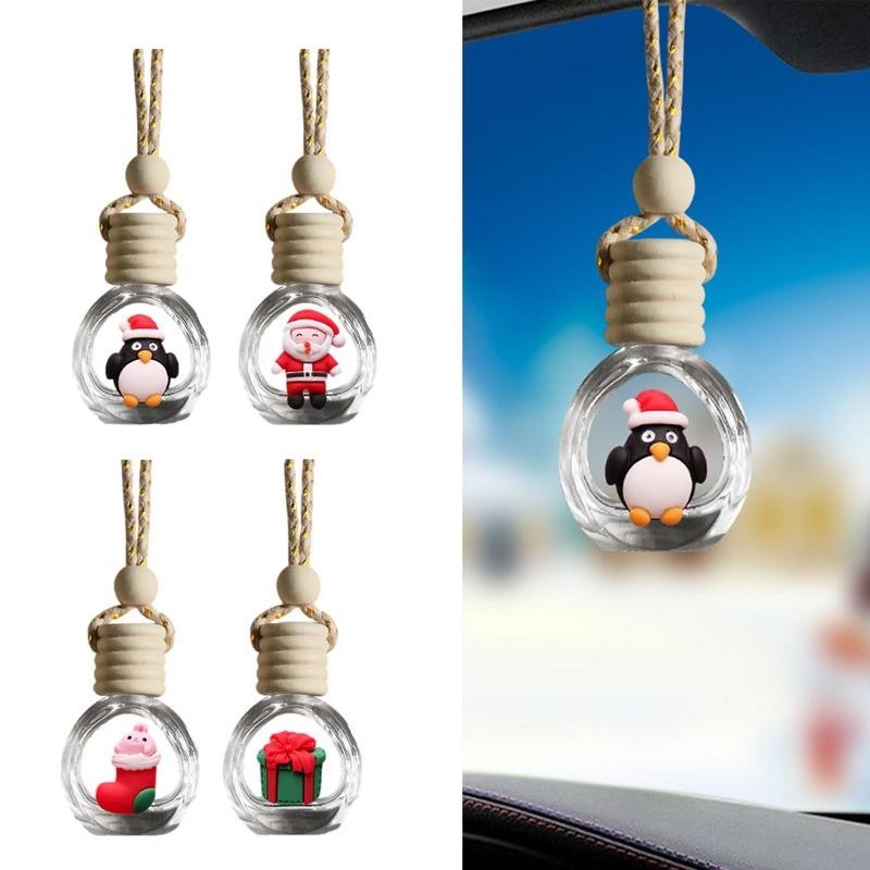 ☑Christmas Car Air Freshener Creative Car Aromatherapy Essential Oil