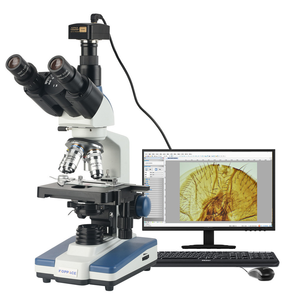 -KOPPACE 307X-7690X Electron Compound Lab Microscope 5 Million Pixels ...