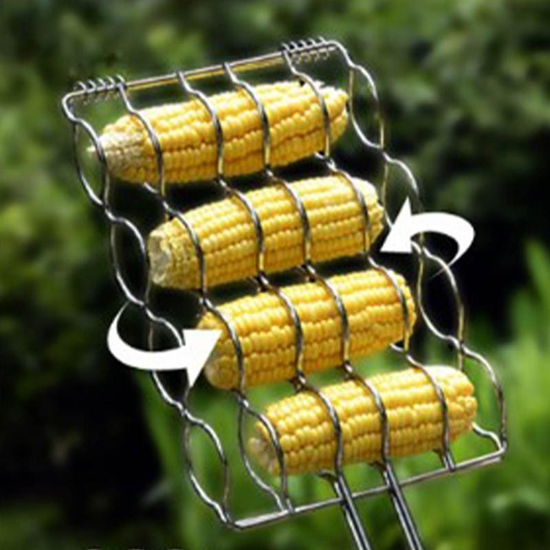 Grill Rack For Corn Portable Barbecue Grilling Basket Corn On The Cob ...