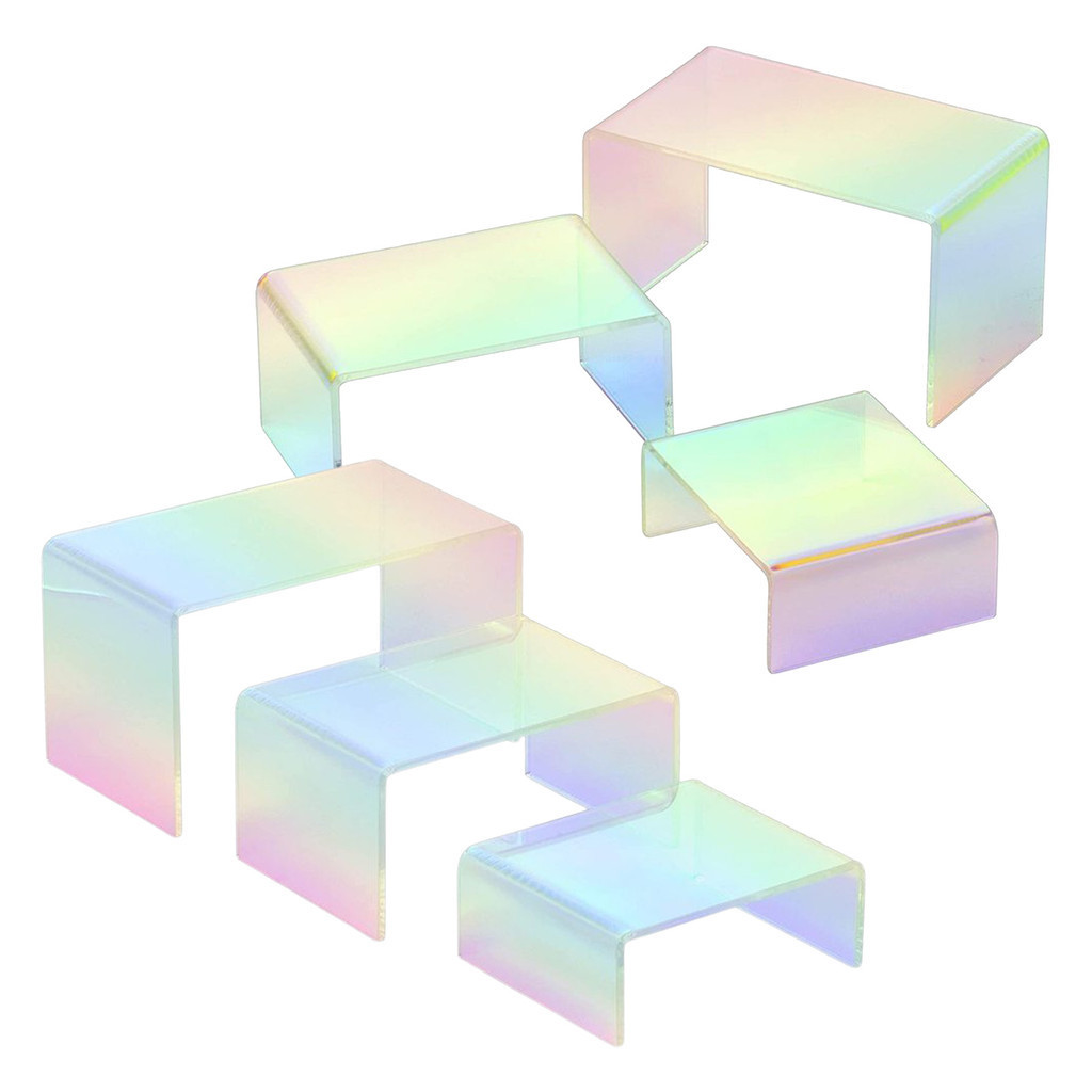 Acrylic Riser Display Shelf Tiered Display Stand Small Risers For ...