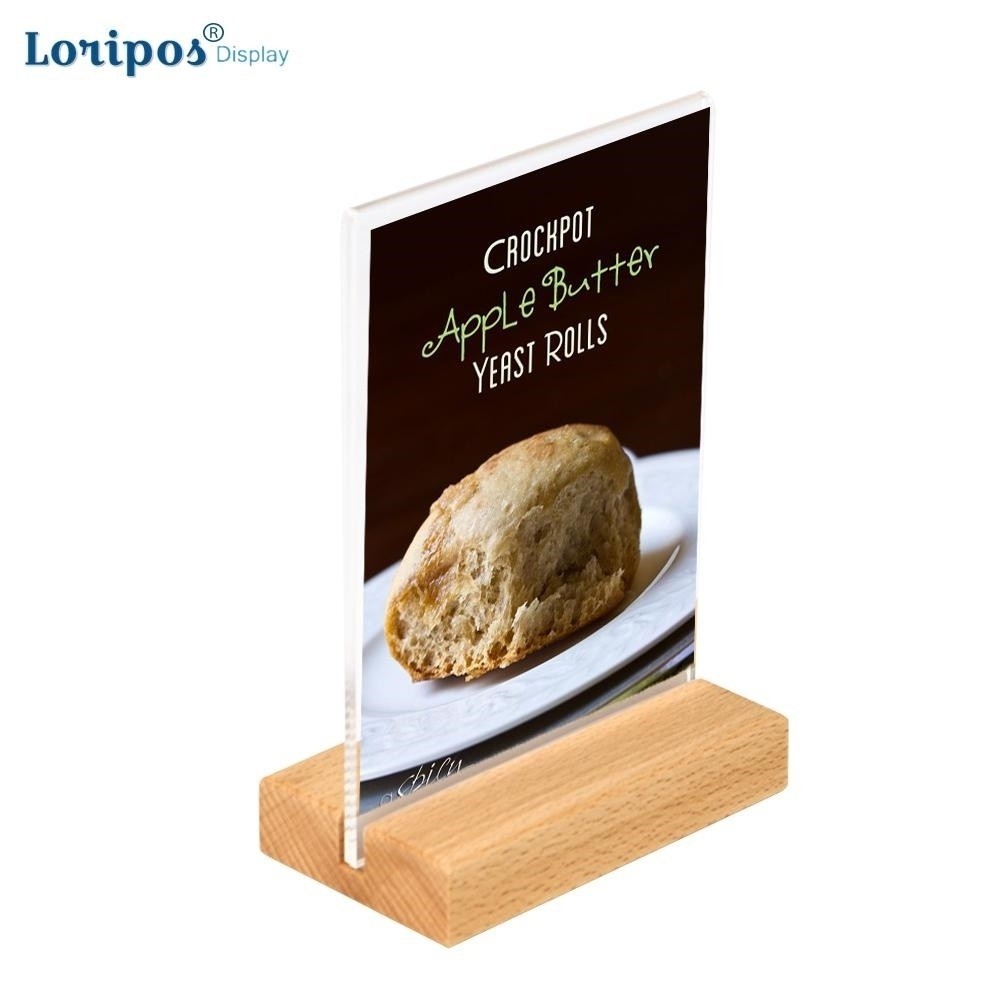 A6 Acrylic Poster Frame t Shape Table Menu Holder Information Paper ...