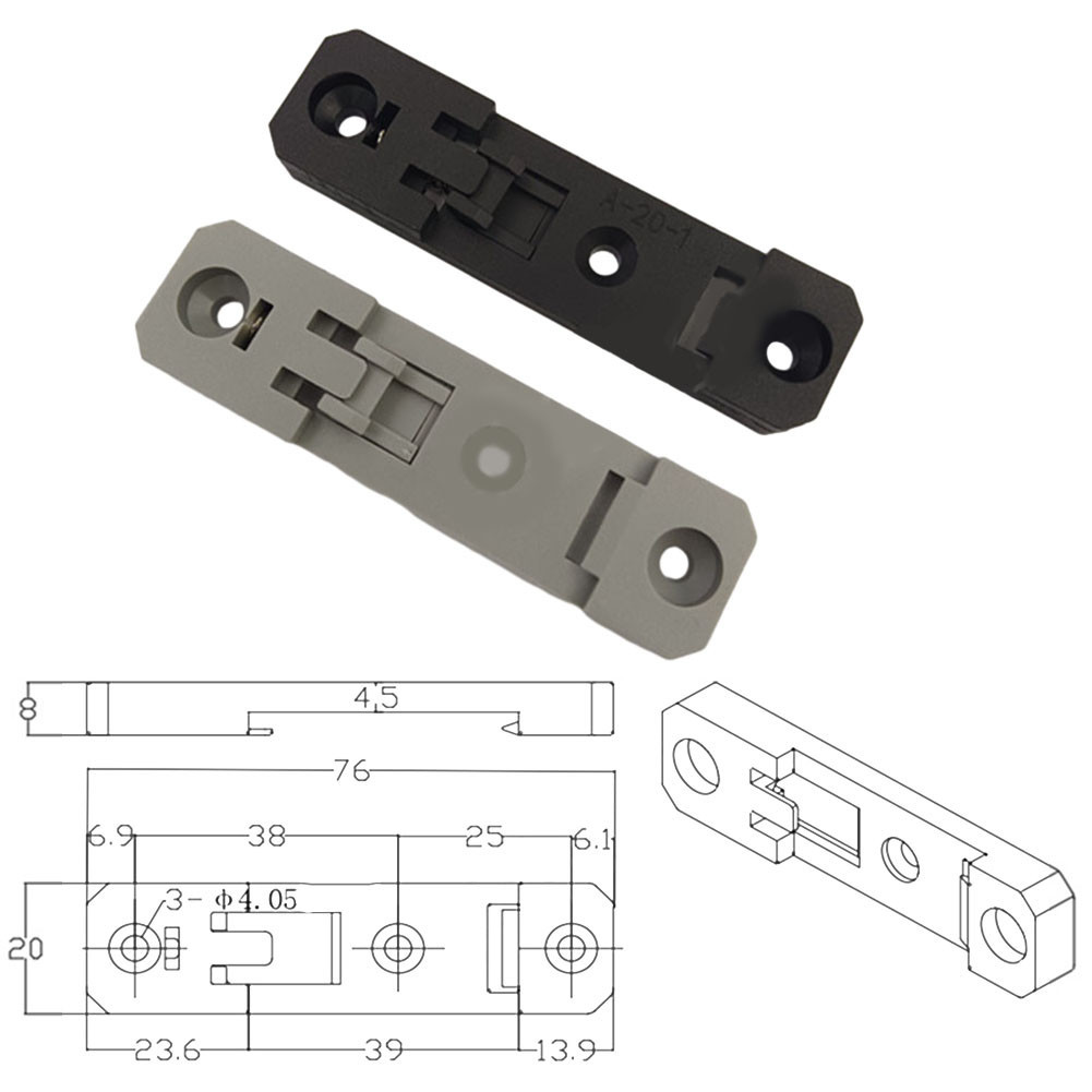 5mm Guide Rail Buckle Of Simple PCB Circuit Board Mounting Bracket DIN ...