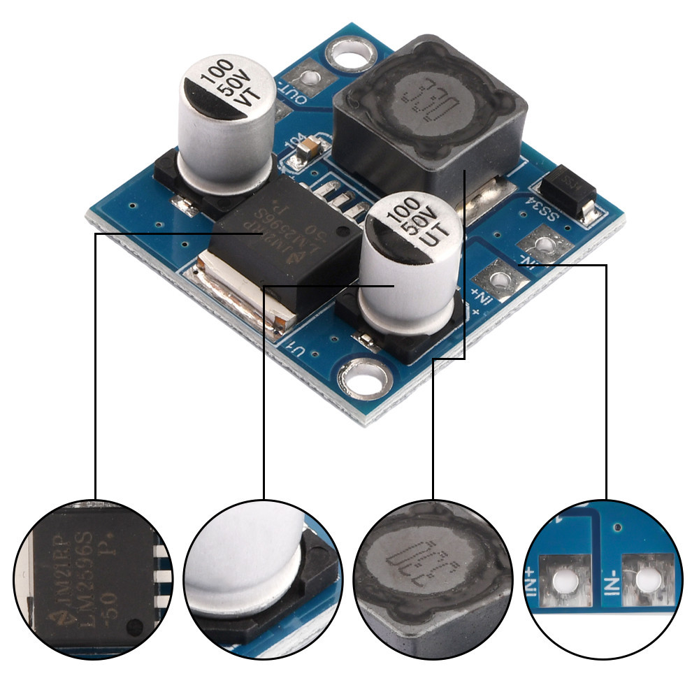 XHM161 Step-Down Module DC 7-40V to DC 5V 2A Buck Converter Voltage ...
