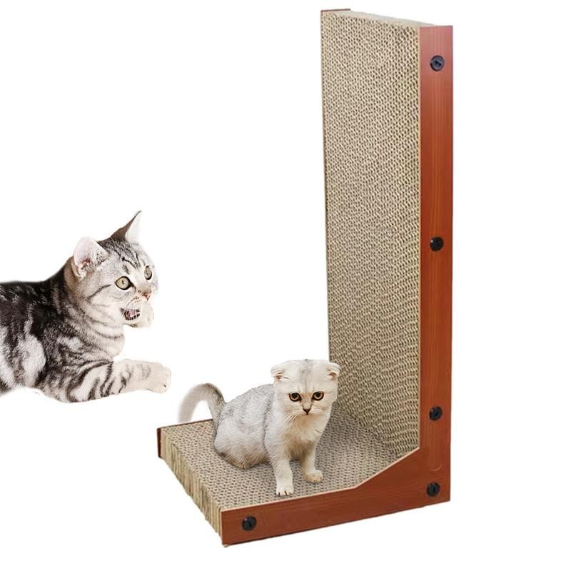 ☆Cat Scratcher Pet Scratching Board In L Shape Pet Entertainment