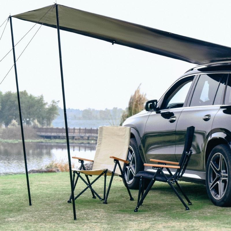 Car Awning Roof Rack Sun Shade UV50 Weatherproof PU3000mm Side Awning ...