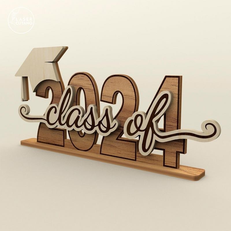Graduation Table Centerpieces Class Of 2024 Wooden Graduation Party ...