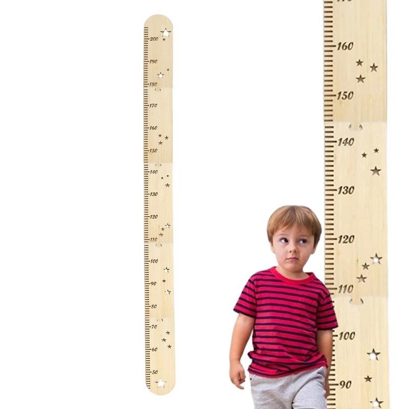 Wood Growth Chart For Kids Detachable Measurement Growth Chart Scale ...