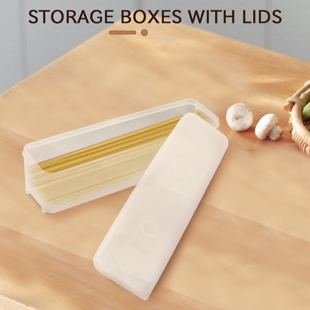 Household Noodle Translucent Storage Box Airtight Spaghetti Box Kitchen ...