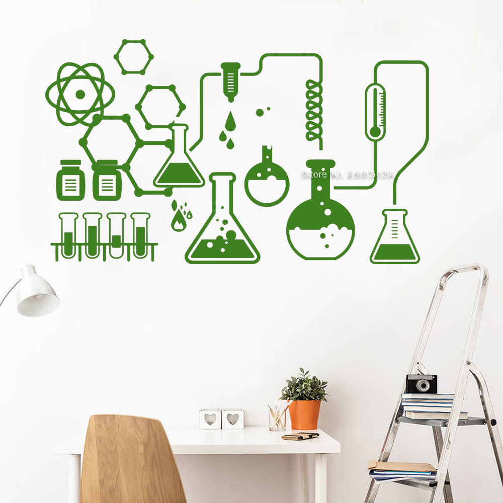 Chemical Lab Mural Device Vinyl Wall Decal School Classroom Decor ...