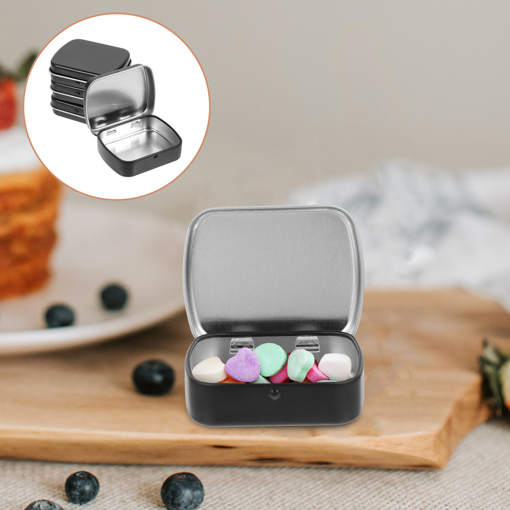 Cookie Containers with Lids Tin Box Travel for Toiletries Iron Candy ...