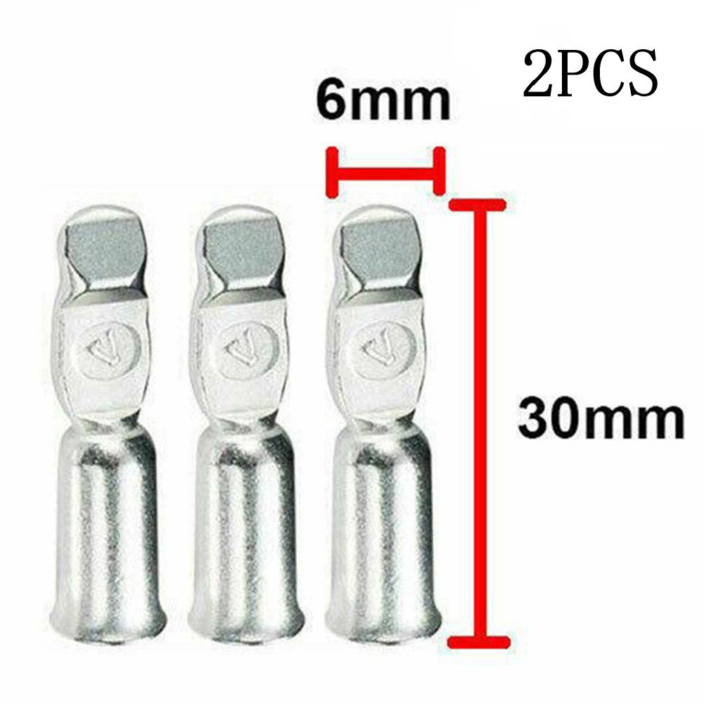 2X Cable Terminals Copper Terminal Connector For Anderson Plug Contacts ...