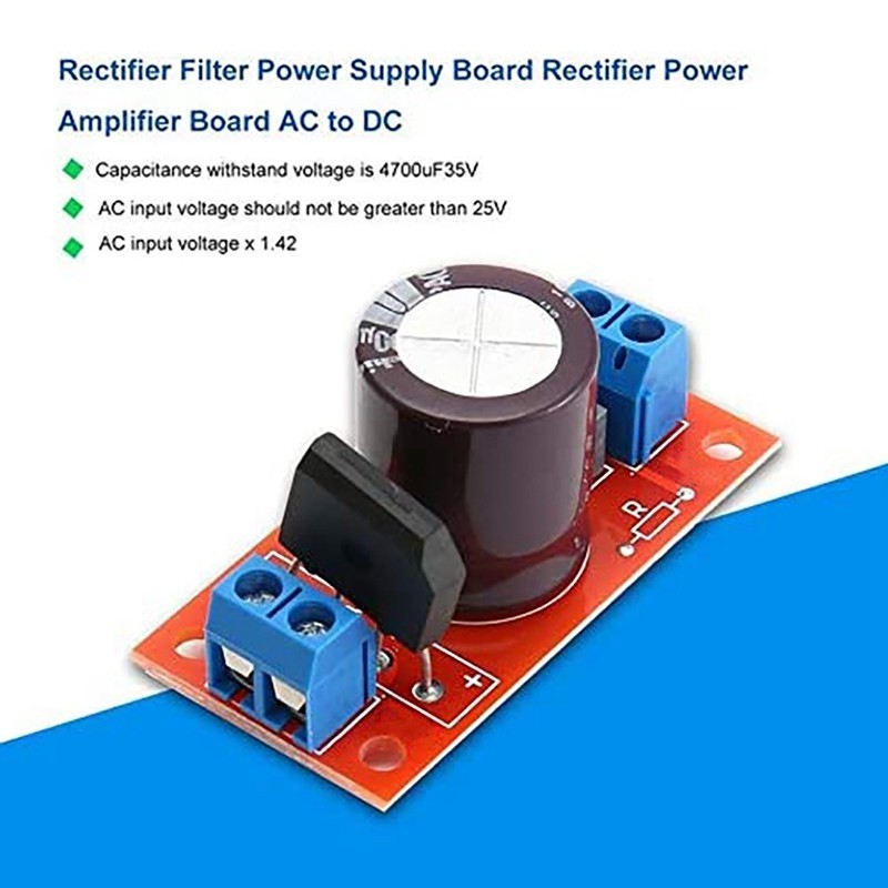 Rectifier Filter Power Supply Board 3A, AC Single Power Supply To DC ...