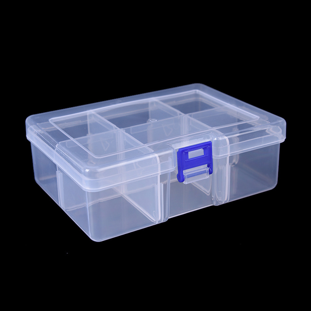 2023 1PCS Clear Lidded Small Plastic Box For Trifles Parts Tools ...