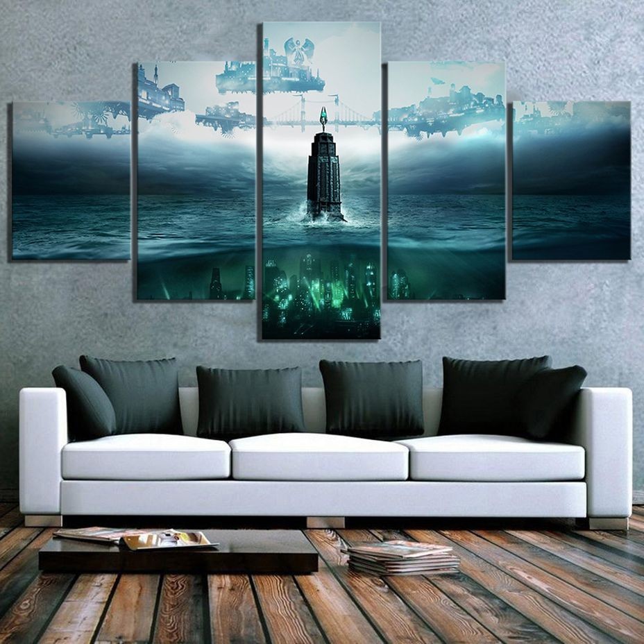 No Framed 5 Pcs BioShock The Collection Video Game Paintings HD Prints ...