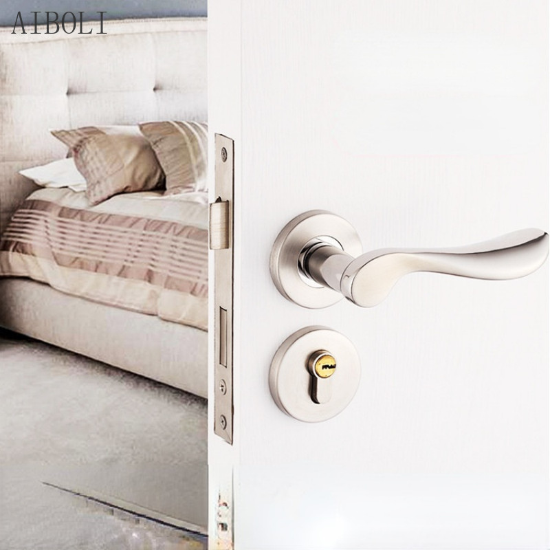 Stainless Steel Door Lock Split Lock Handle Lock Indoor Mechanical Door ...