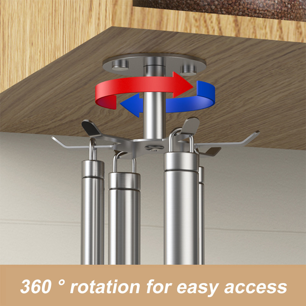 New Kitchen Hook Multi-Purpose Hooks 360 Degrees Rotated Rotatable Rack ...