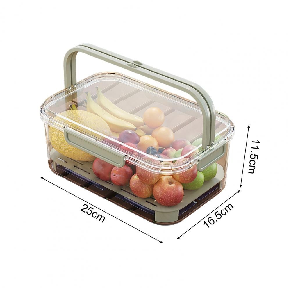 Fruit Box Fresh-keeping Food Storage Box Portable Handle Design Fruit ...