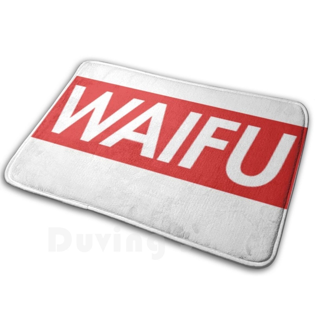 Waifu Logo Carpet Mat Rug Cushion Soft Waifu Anime Anime Girl Meme ...