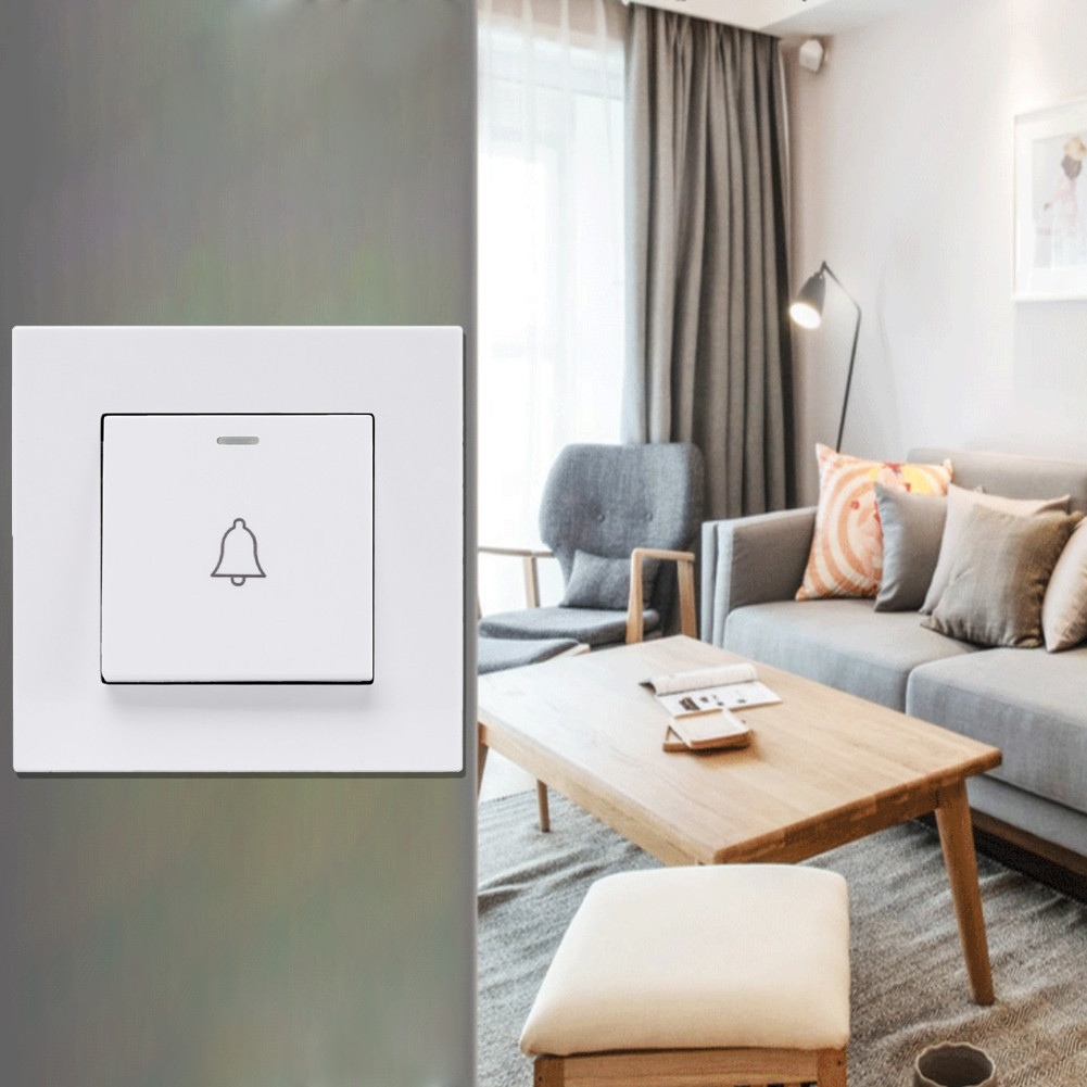 Bell Switch Door Bell Panel Plastic Push Button Self Consuming Power ...
