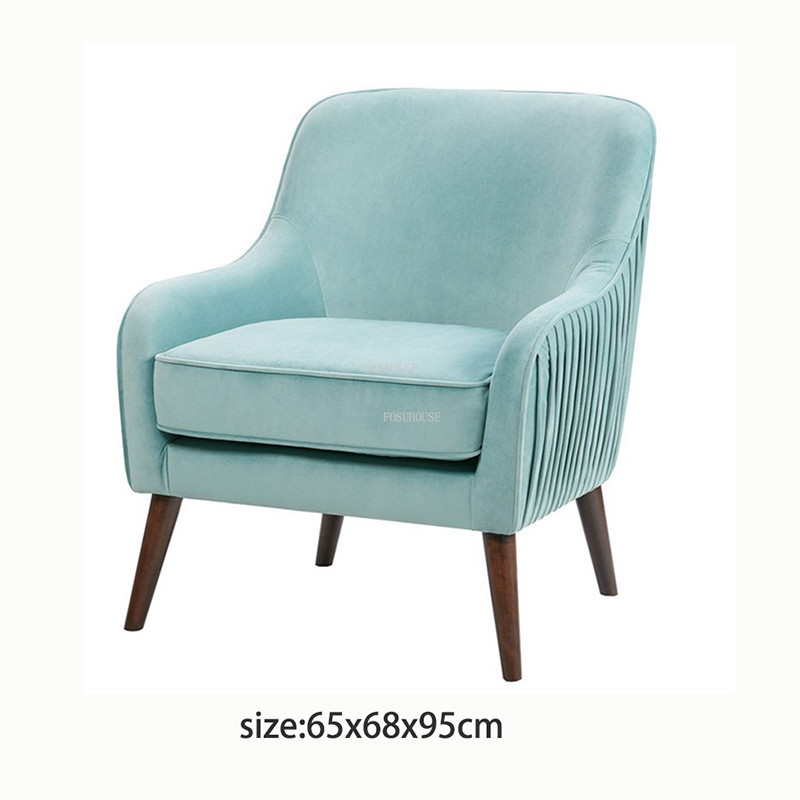 Light Luxury Fabric Living Room Chairs Modern Home Furniture Living ...