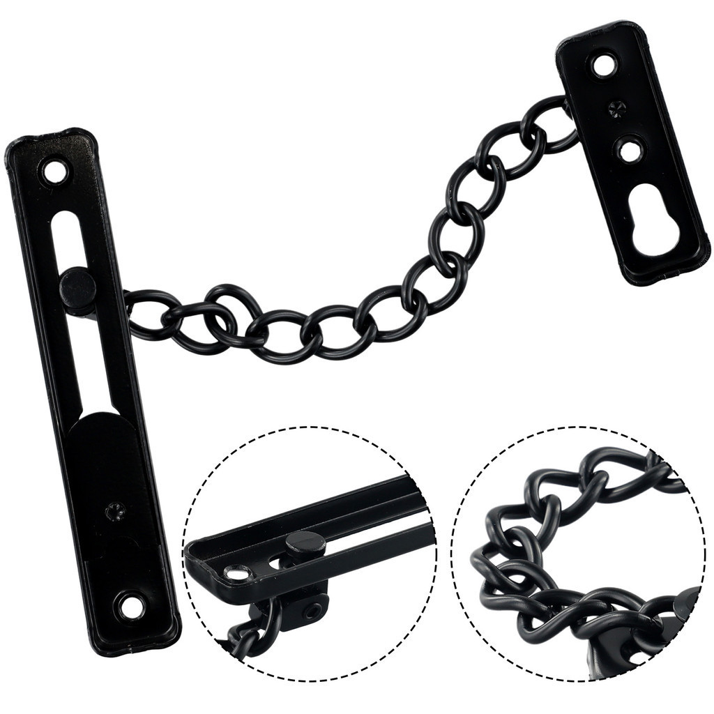 Door Chain Lock Stainless Steel Security Chain Guard Spring Anti Theft ...