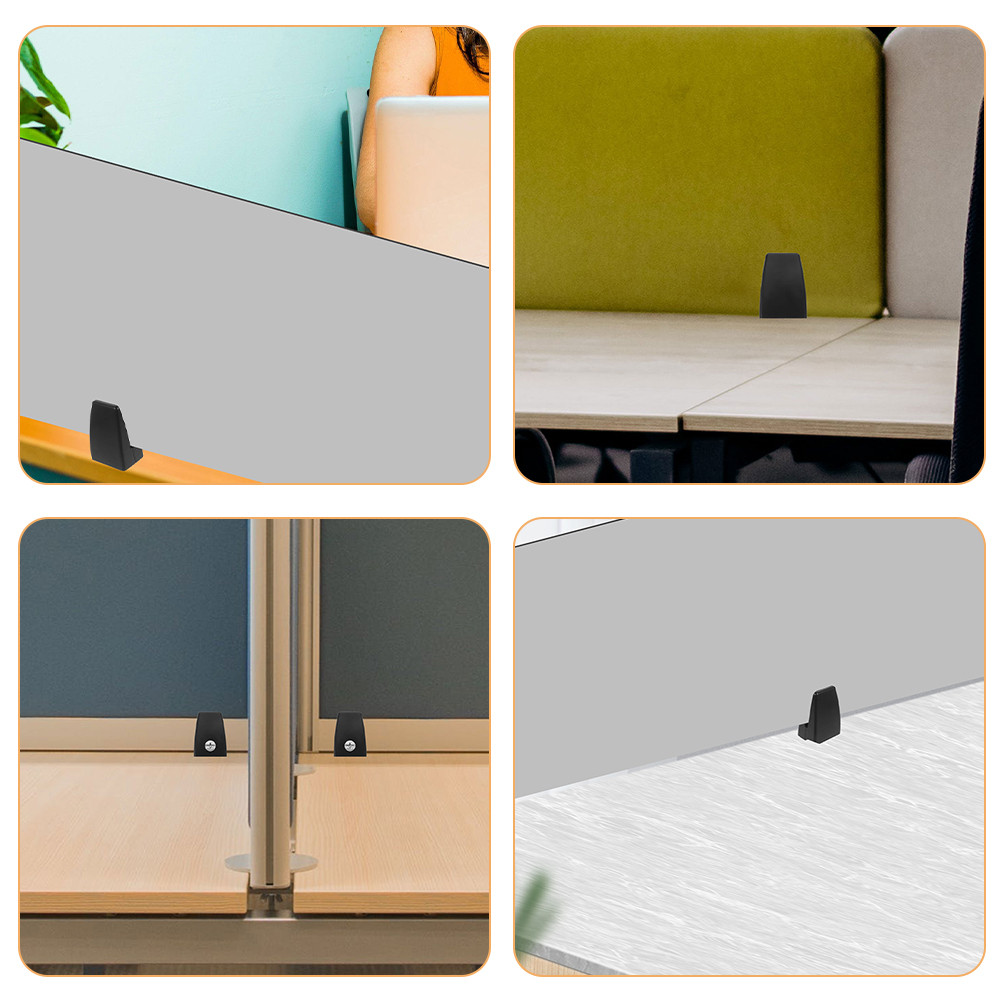 4 Pcs Desk Screen Clip Glass Board Clamp Divider Clamps Portable ...