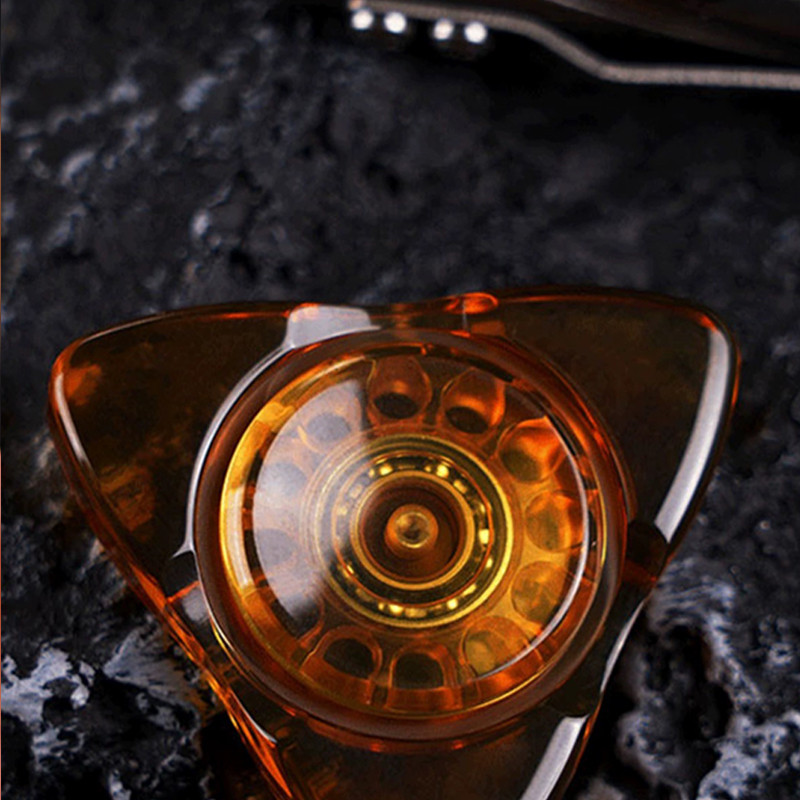 Transparent Amber PEI Fidget Spinner Adults EDC Hand Spinner Fidget ...