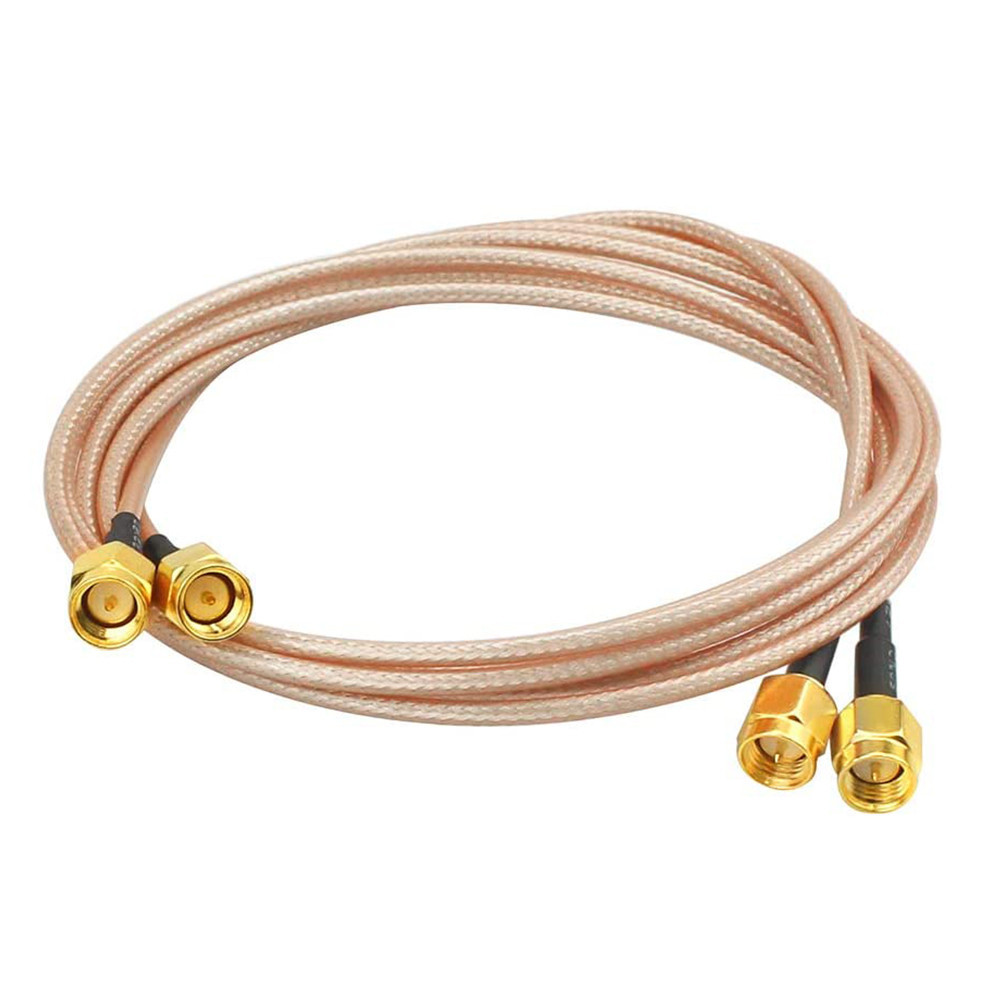 Oiyagai 2 Stuks RG316 Draad Jumper SMA Vrouwelijk met Pin naar MMCX Mannelijk met Verbindingsdraad RF Coaxiaal Coax Kabel Antenne Verlengkabel Adapter Jumper (15cm/5,9