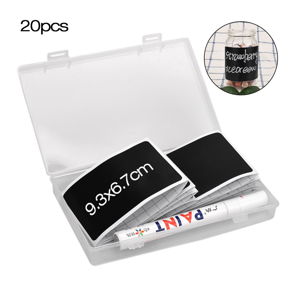 20pcs Jar Stickers Spice Sticker Kitchen Label Sticker Organizer ...
