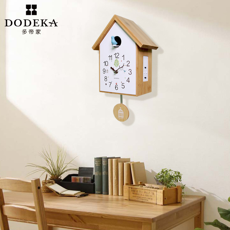 European 3d Cuckoo Clock Wall Wood Pendulum Clock Hanging Bell Living ...