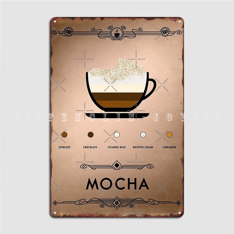 Mocha Metal Sign Pub Garage Create Pub Plaques Tin Sign Posters ♚Q REP ...