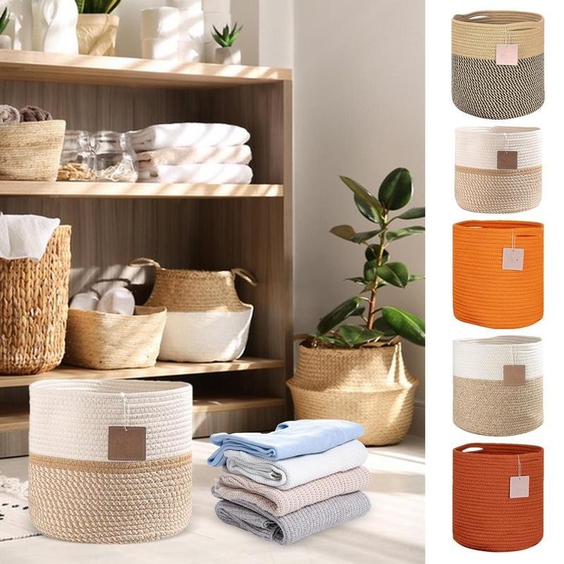 Cotton Dirty Laundry Basket Laundry Baskets With Handle Multipurpose ...