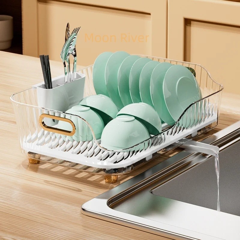 Kitchen sink storage rack Bowl and dish storage Household bowl basin ...