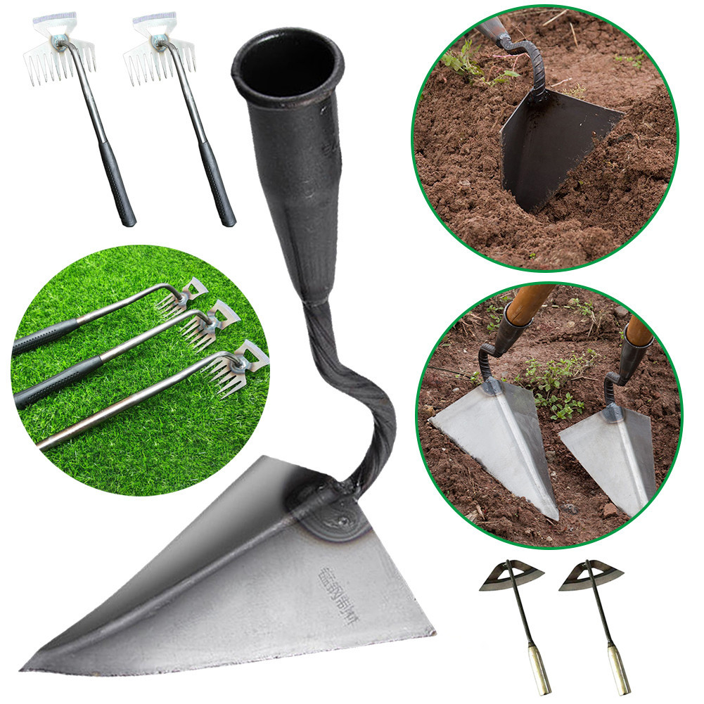 Farm Tools Hoes Triangle Small Tip Hoe Agricultural Land Turning Loose ...