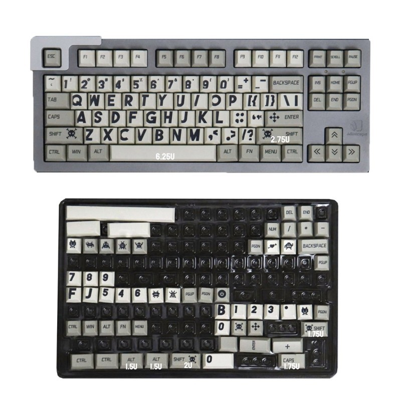 Vintage Style Keycap High ThermalSublimation Retro Programmer Keycaps ...