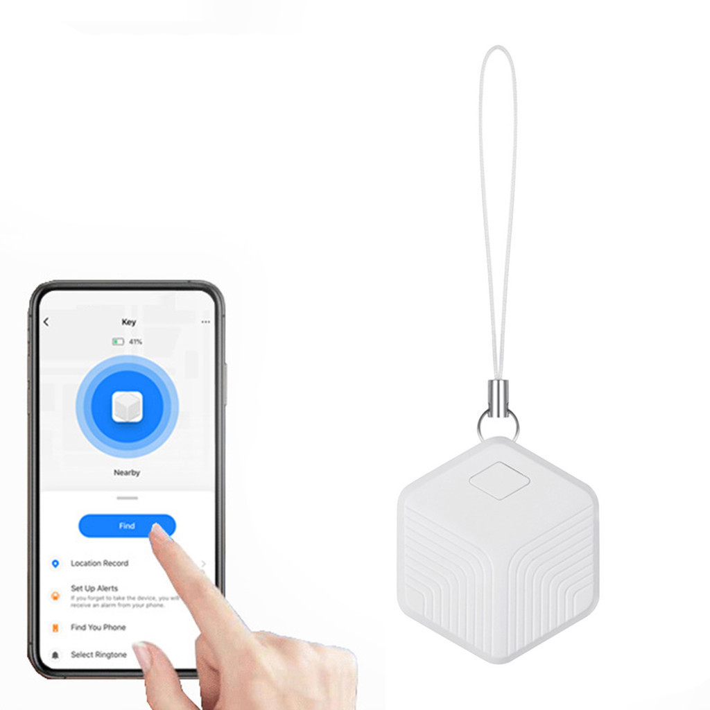 Mini Anti-Lost GPS Tracker Tracking Device Bluetooth Keychain Key ...