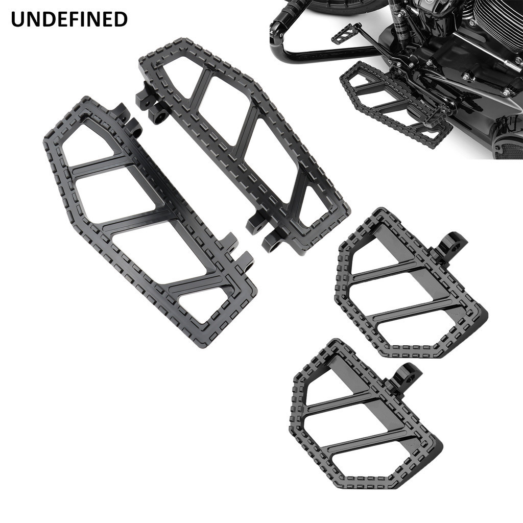۞riot Front Wide Floorboards Motorcycle Foot Pegs For Harley Touring 